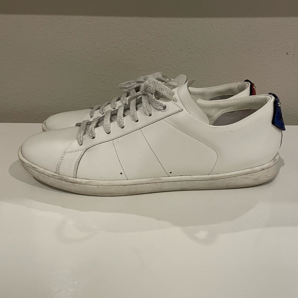 🇫🇷 Saint Laurent White Signature Court Classic Lips Sneakers - Picture 9 of 13
